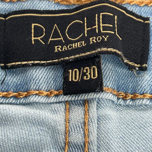 Rachel Rachel Roy Elevate Distressed Denim Jean Shorts Size 10 - Picture 2 of 5